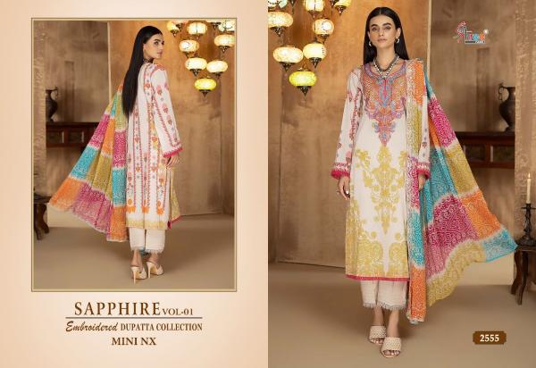 Shree Sapphire Vol 1 Mini Nx Chiffon Dupatta Pakistani Suit Collection